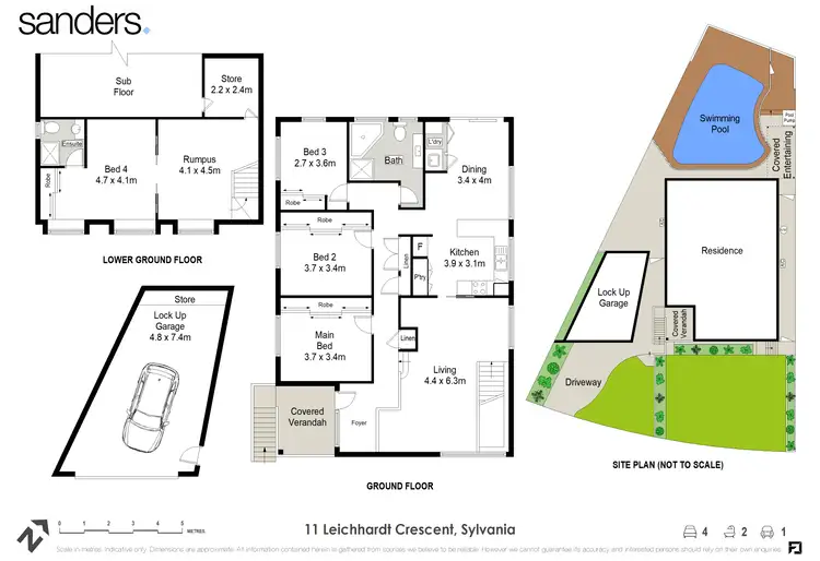 Floorplan of Homely house listing, 11 Leichhardt Crescent, Sylvania NSW 2224