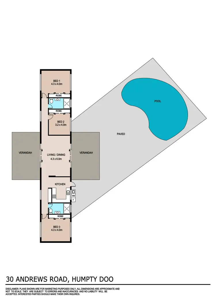 Floorplan of Homely house listing, 30 Andrews Road, Humpty Doo NT 836