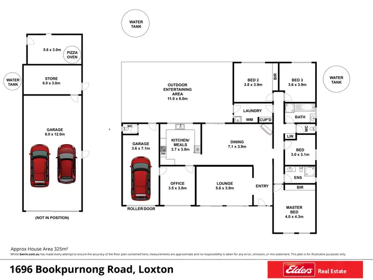 Floorplan of Homely house listing, 1696 Bookpurnong Road, Loxton SA 5333