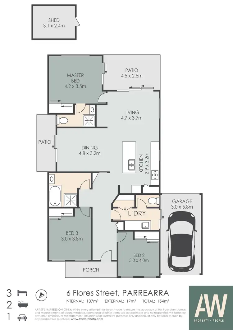 Floorplan of Homely house listing, 6 Flores Street, Kawana Island QLD 4575