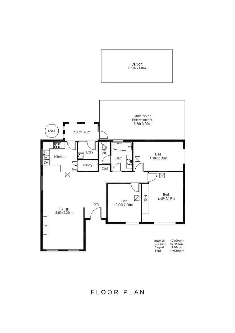 Floorplan of Homely house listing, 54 Capper Street, Camden Park SA 5038