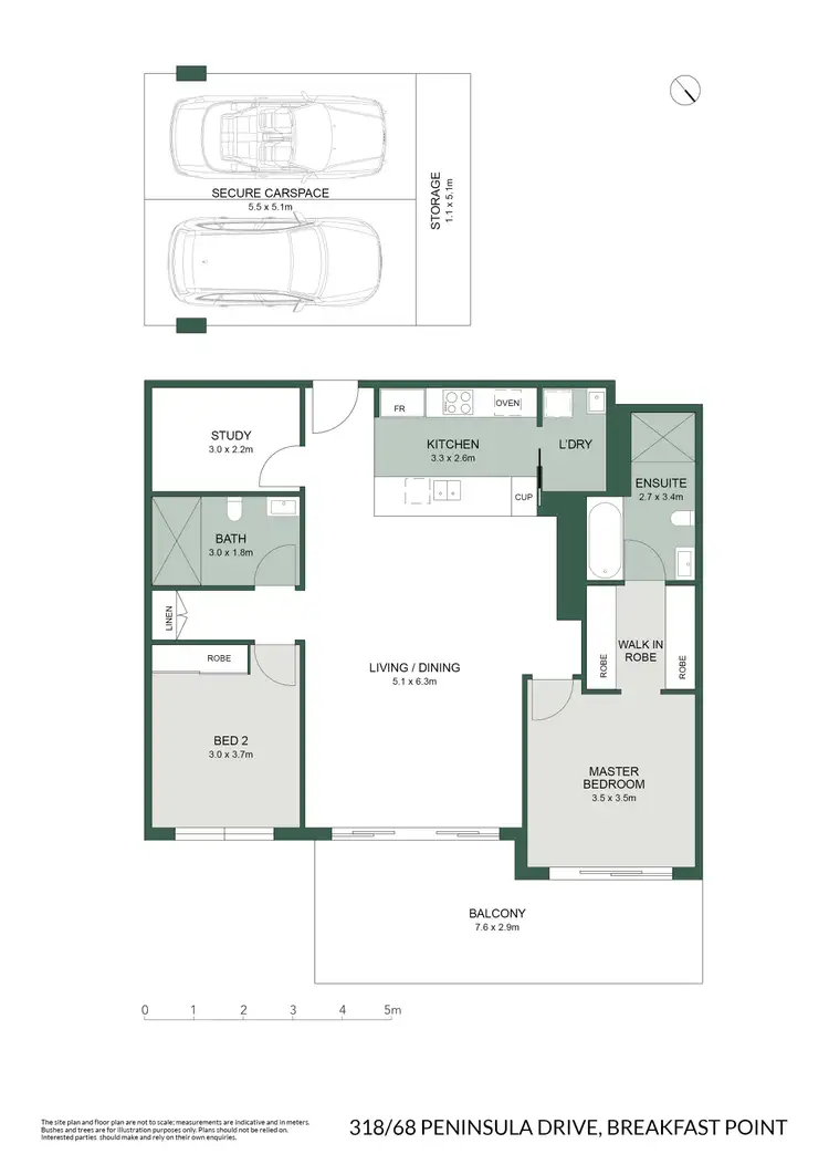 Floorplan of Homely apartment listing, 318/68 Peninsula Drive, Breakfast Point NSW 2137