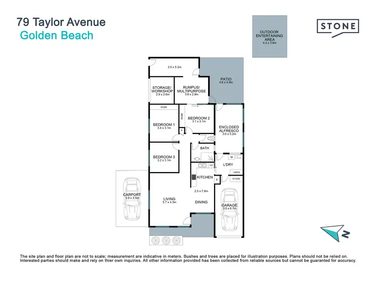Floorplan of Homely house listing, 79 Taylor Avenue, Golden Beach QLD 4551
