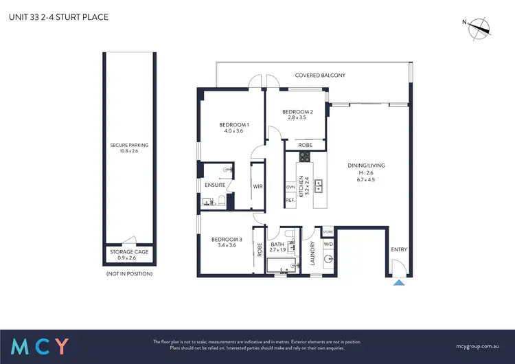 Floorplan of Homely apartment listing, 33/2-4 Sturt Place, St Ives NSW 2075