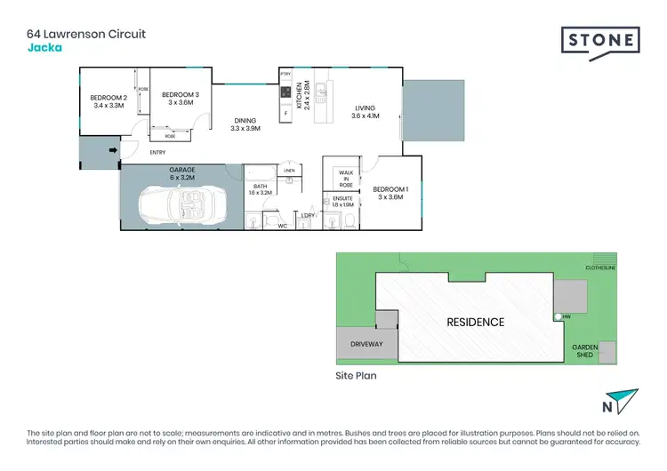 Floorplan of Homely house listing, 64 Lawrenson Circuit, Jacka ACT 2914