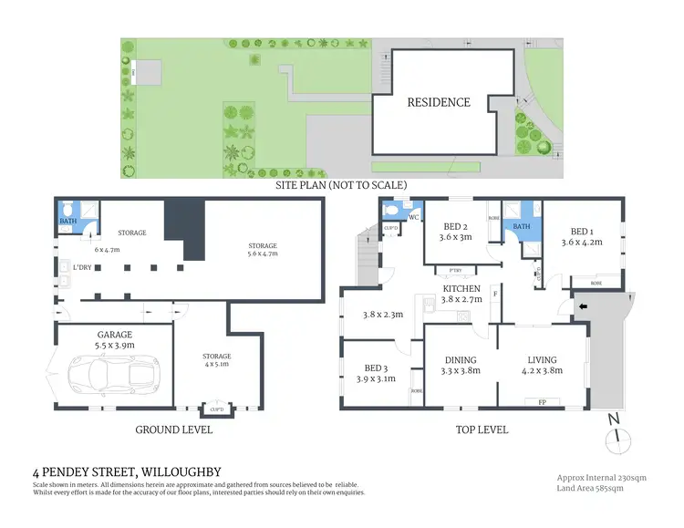 Floorplan of Homely house listing, 4 Pendey Street, Willoughby NSW 2068