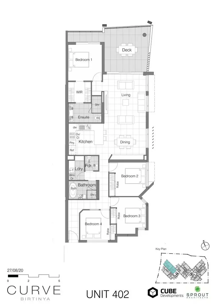 Floorplan of Homely apartment listing, Level 4/402/1 Mantra Esplanade, Birtinya QLD 4575