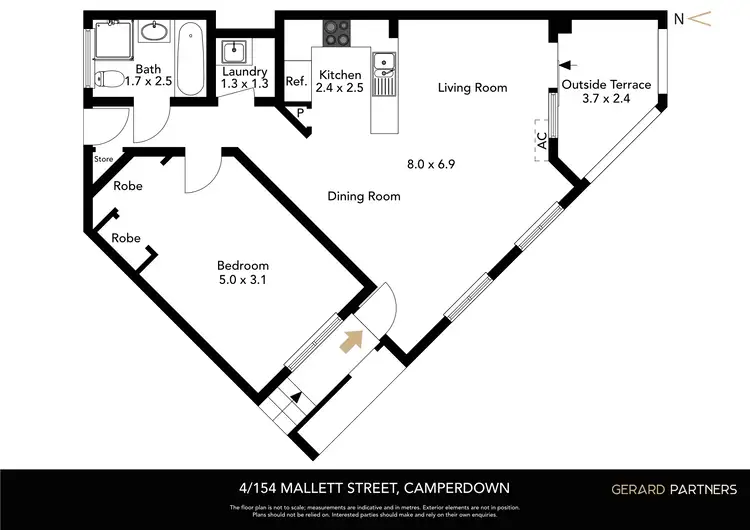 Floorplan of Homely apartment listing, 4/154 Mallett Street, Camperdown NSW 2050