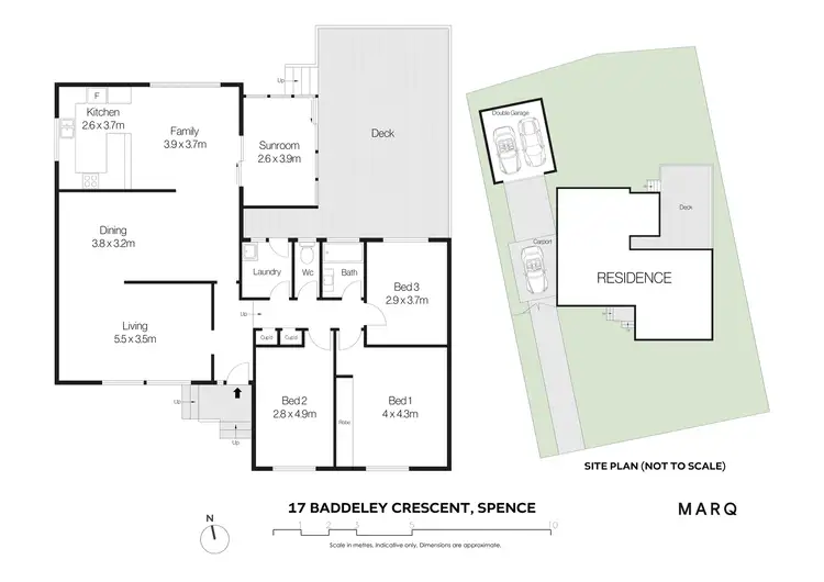 Floorplan of Homely house listing, 17 Baddeley Crescent, Spence ACT 2615