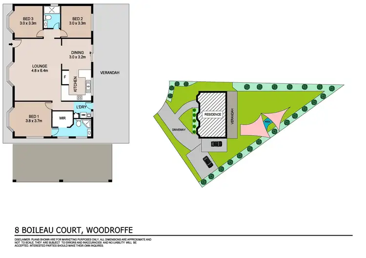 Floorplan of Homely house listing, 8 Boileau Court, Woodroffe NT 830