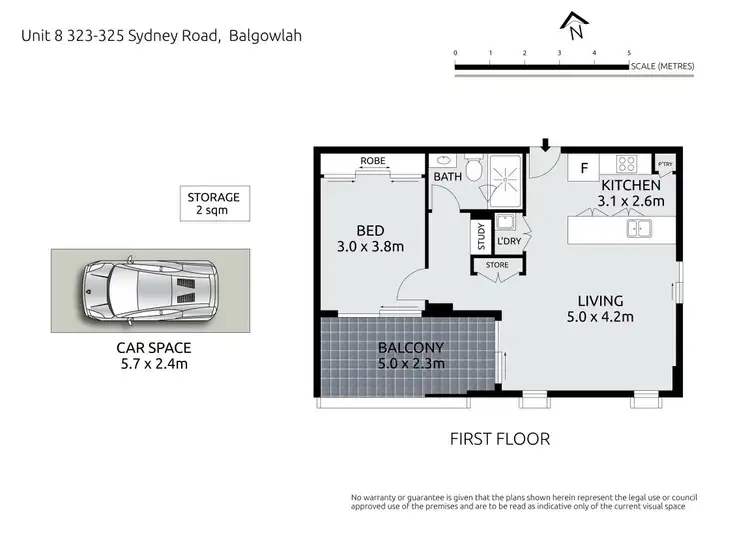 Floorplan of Homely apartment listing, 8/323-325 Sydney Road, Balgowlah NSW 2093