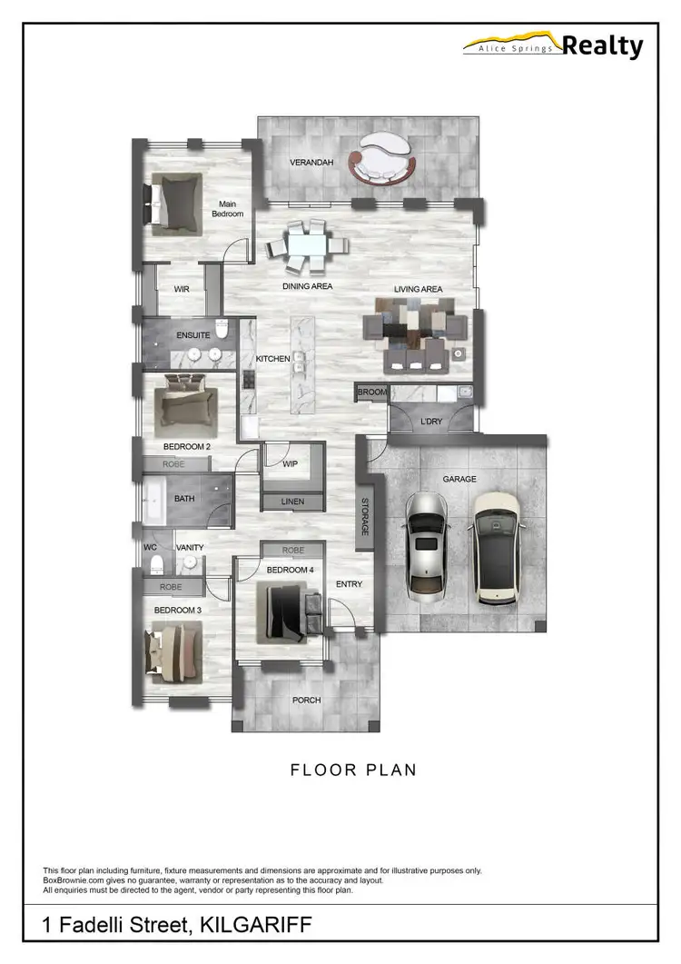Floorplan of Homely house listing, 1 Fadelli Street, Kilgariff NT 873