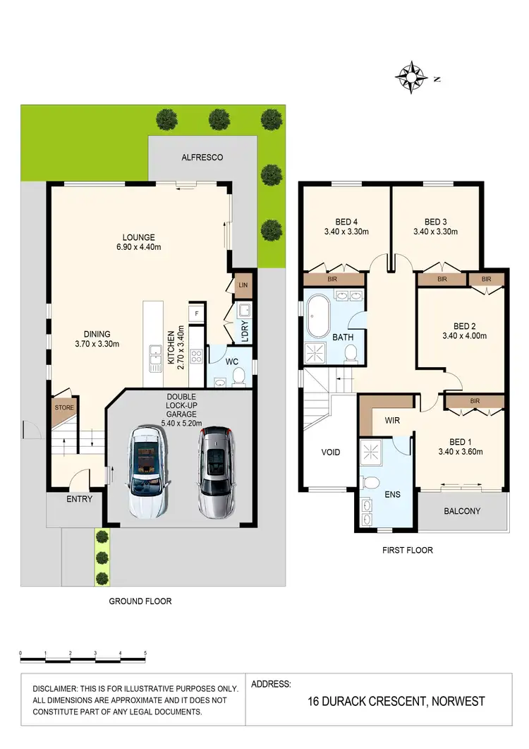 Floorplan of Homely house listing, 16 Durack Crescent, Norwest NSW 2153