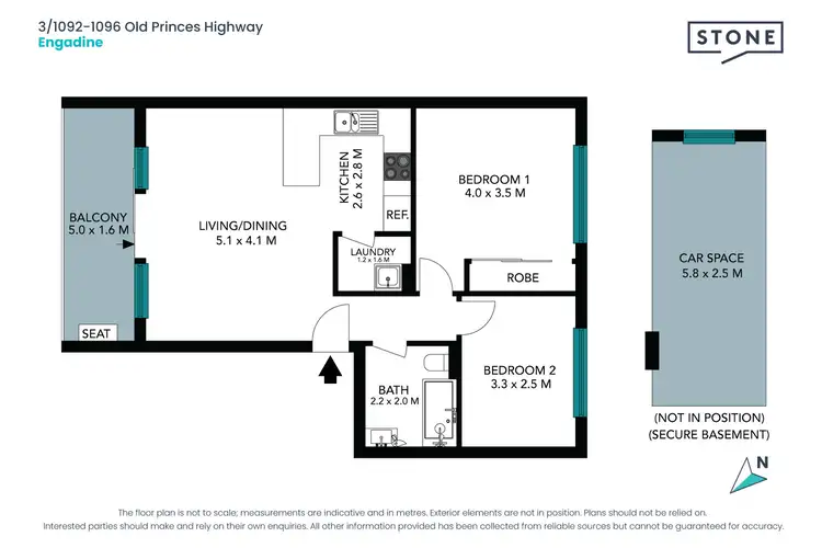 Floorplan of Homely unit listing, 3/1092-1096 Old Princes Highway, Engadine NSW 2233