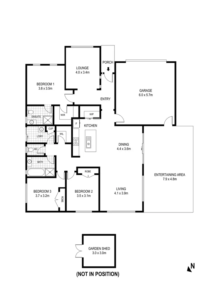 Floorplan of Homely house listing, 8 Arrawali Avenue, Ascot VIC 3551