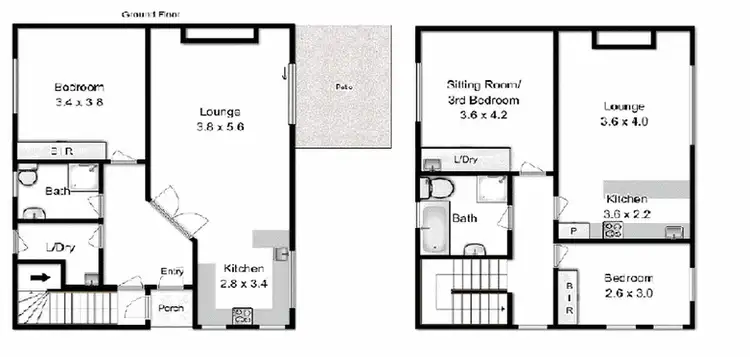 Floorplan of Homely unit listing, 1/150 Wilmot Street, Port Sorell TAS 7307