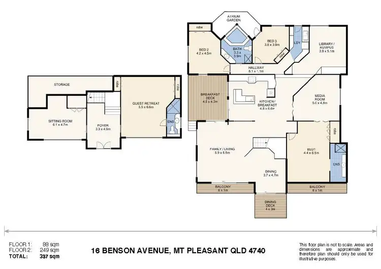 Floorplan of Homely house listing, 16 Benson Avenue, Mount Pleasant QLD 4740
