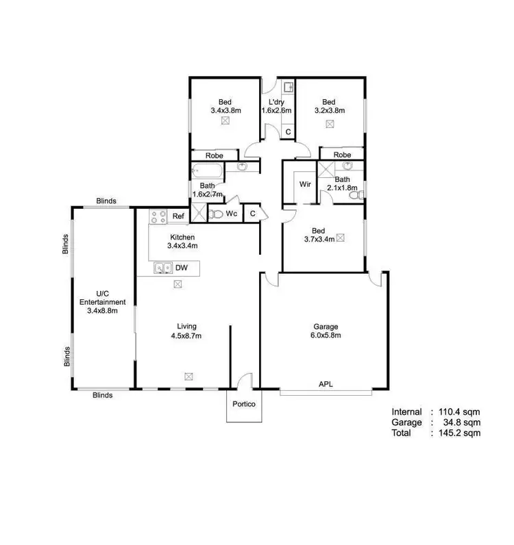 Floorplan of Homely house listing, 6 St Albyns Street, Findon SA 5023