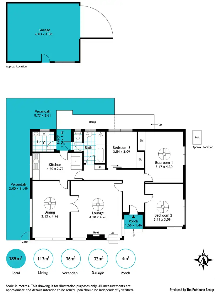 Floorplan of Homely house listing, 1 Tudor Avenue, Clovelly Park SA 5042