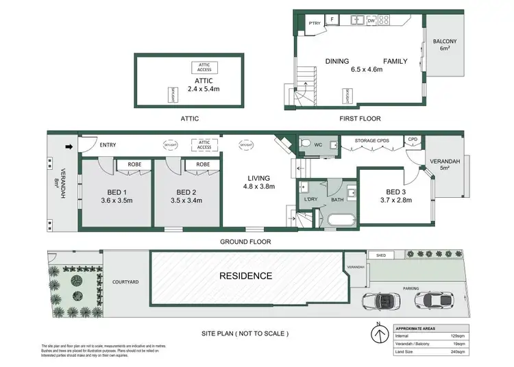 Floorplan of Homely semi-detached listing, 89 Young Street, Cremorne NSW 2090