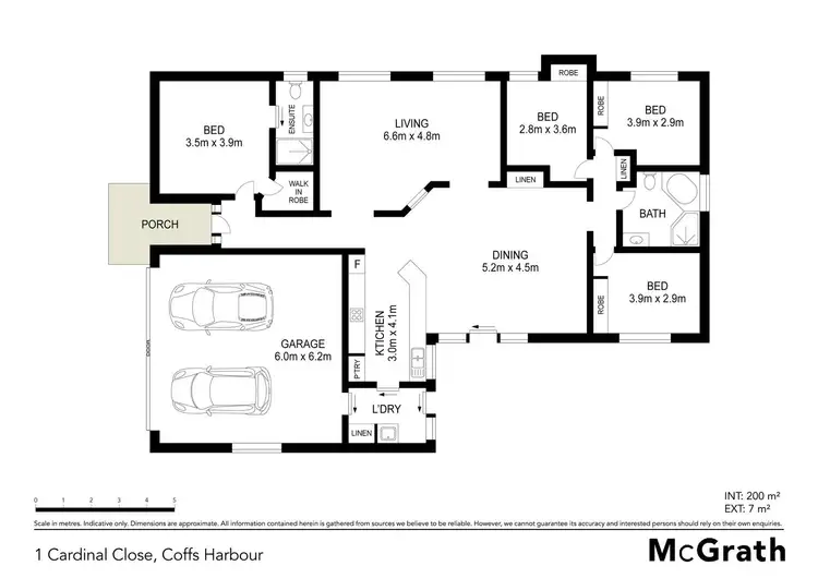 Floorplan of Homely house listing, 1 Cardinal Close, Coffs Harbour NSW 2450