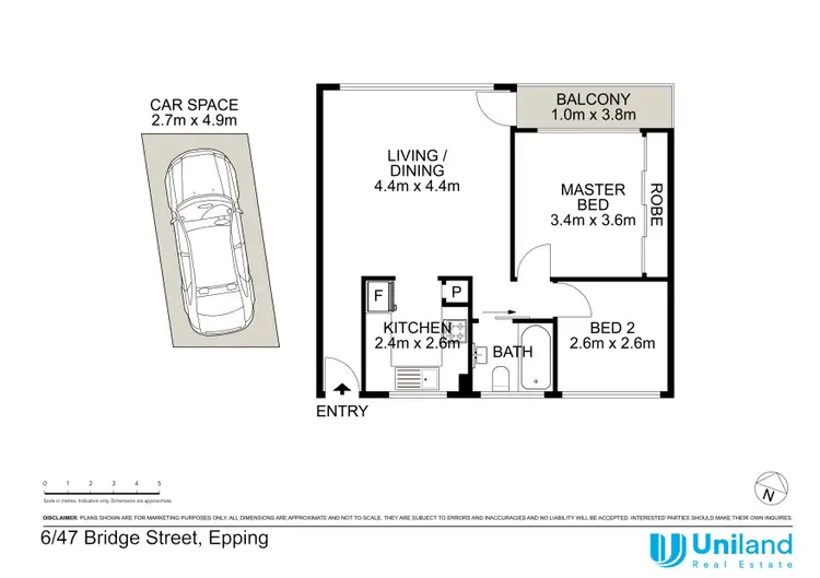 Floorplan of Homely unit listing, 6/47 Bridge Street, Epping NSW 2121