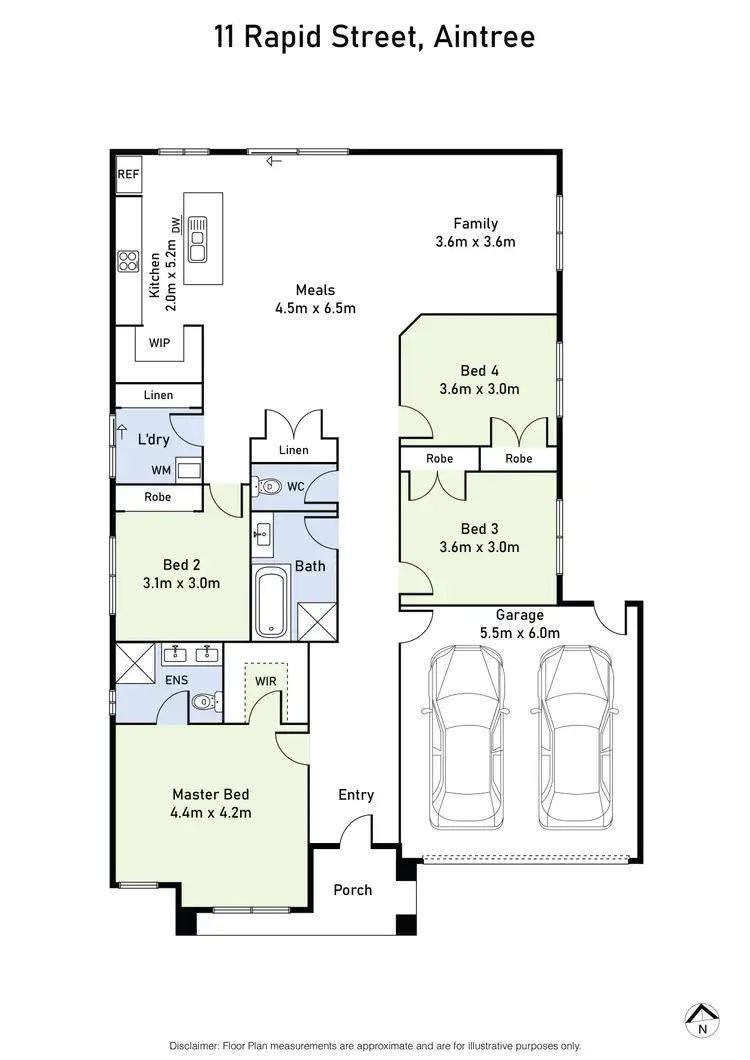 Floorplan of Homely house listing, 11 Rapid Street, Aintree VIC 3336