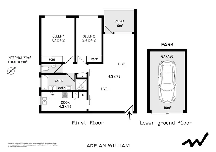 Floorplan of Homely apartment listing, 18/97 Homer Street, Earlwood NSW 2206