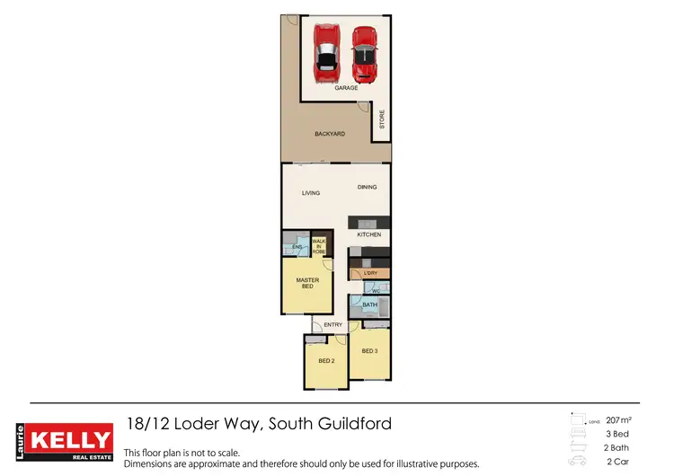 Floorplan of Homely house listing, 18/12 Loder Way, South Guildford WA 6055