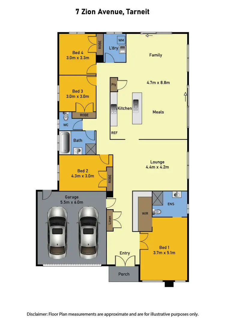 Floorplan of Homely house listing, 7 Zion Avenue, Tarneit VIC 3029