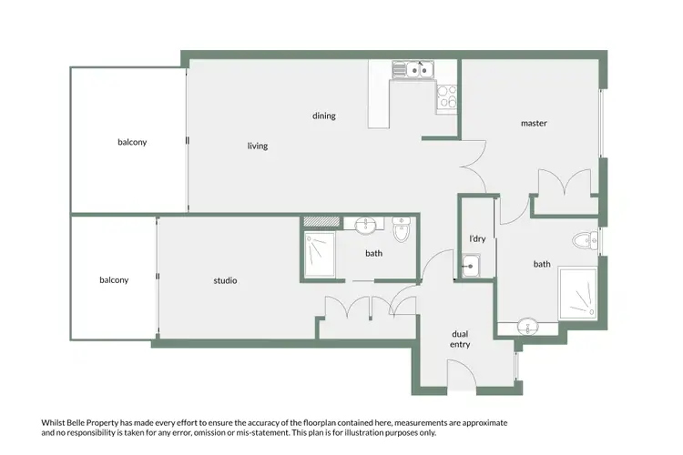 Floorplan of Homely apartment listing, 3437-3438/123-127 Williams Esplanade, Palm Cove QLD 4879