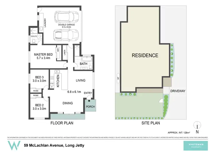 Floorplan of Homely semi-detached listing, 59A McLachlan Avenue, Long Jetty NSW 2261