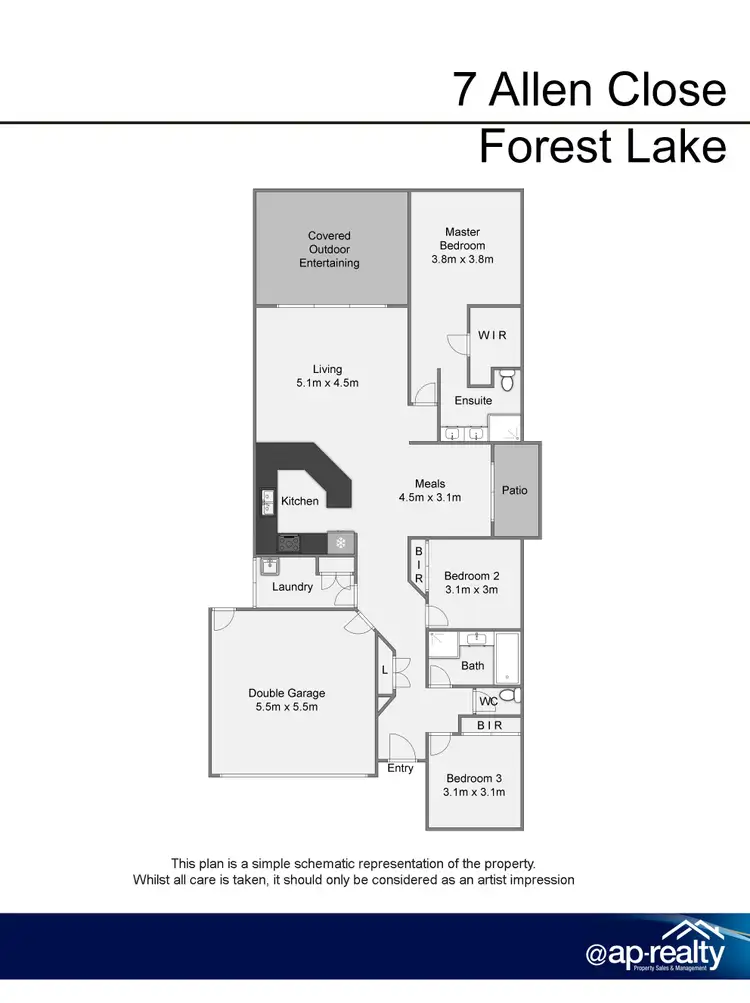 Floorplan of Homely house listing, 7 Allen Close, Forest Lake QLD 4078