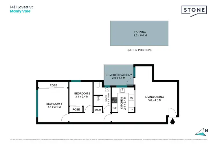 Floorplan of Homely unit listing, 14/1 Lovett Street, Manly Vale NSW 2093