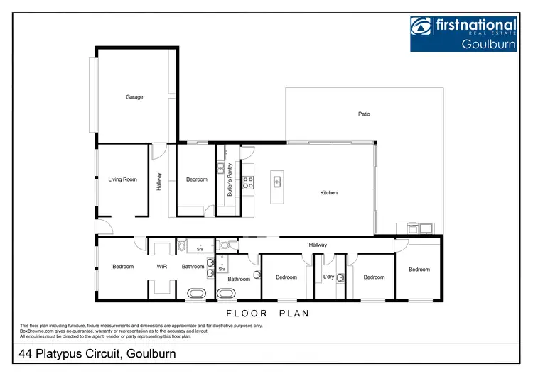Floorplan of Homely house listing, 44 Platypus Circuit, Goulburn NSW 2580