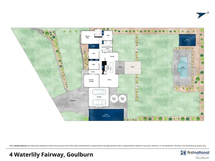Floorplan of Homely house listing, 4 Waterlily Fairway, Goulburn NSW 2580