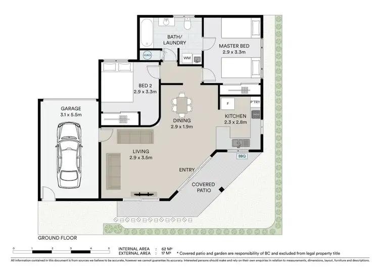 Floorplan of Homely unit listing, 1/84 Sarawak Avenue, Palm Beach QLD 4221