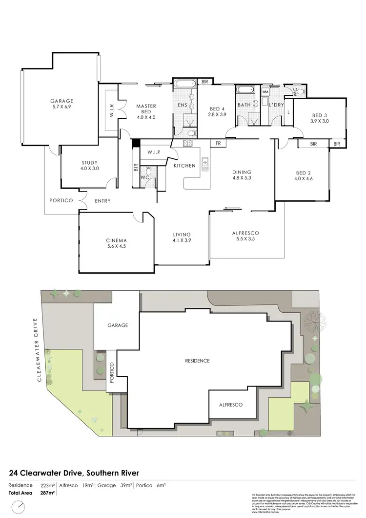Floorplan of Homely house listing, 24 Clearwater Drive, Southern River WA 6110