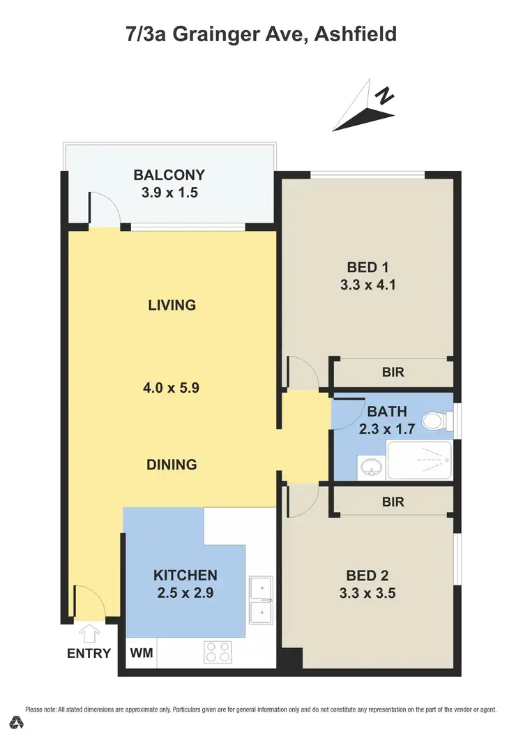 Floorplan of Homely unit listing, 7/3-3A Grainger Avenue, Ashfield NSW 2131