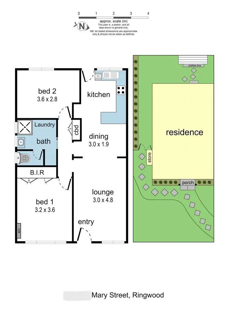 Floorplan of Homely unit listing, 2/1 Mary Street, Ringwood VIC 3134