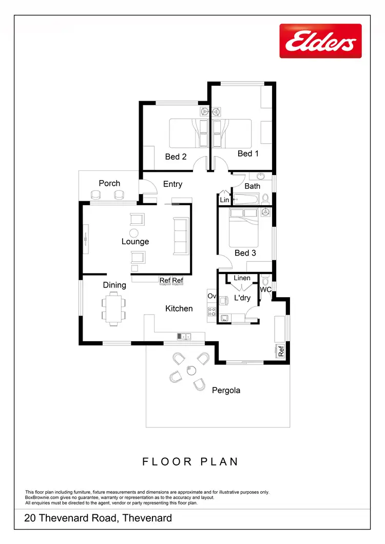 Floorplan of Homely house listing, 20 Thevenard Road, Thevenard SA 5690