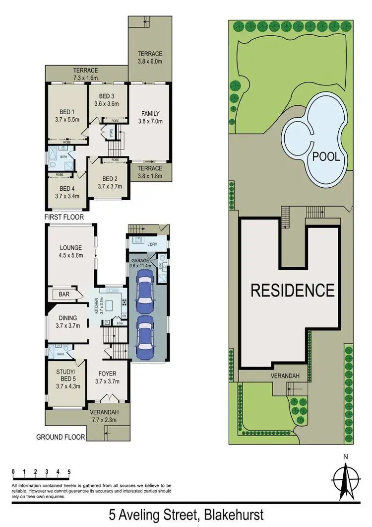 Floorplan of Homely house listing, 5 Aveling Street, Blakehurst NSW 2221