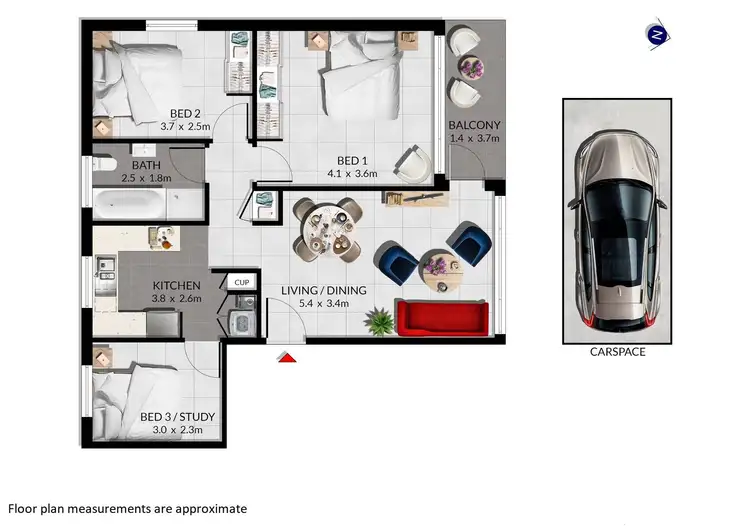 Floorplan of Homely apartment listing, 7/8 Fifth Avenue, Campsie NSW 2194