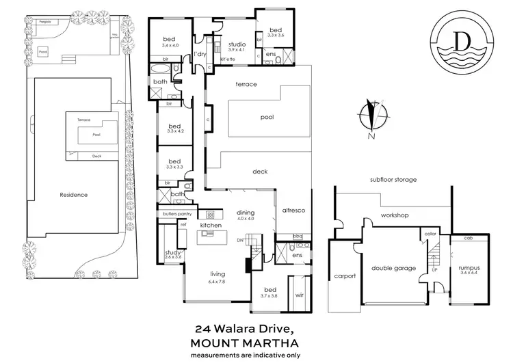 Floorplan of Homely house listing, 24 Walara Drive, Mount Martha VIC 3934