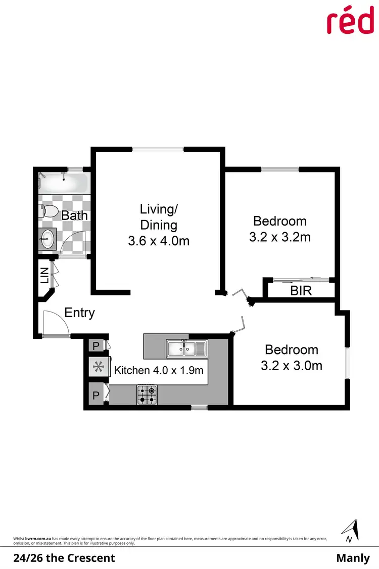 Floorplan of Homely apartment listing, 24/26 The Crescent, Manly NSW 2095