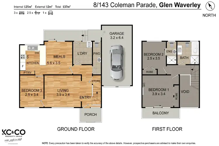Floorplan of Homely townhouse listing, 8/143-149 Coleman Parade, Glen Waverley VIC 3150