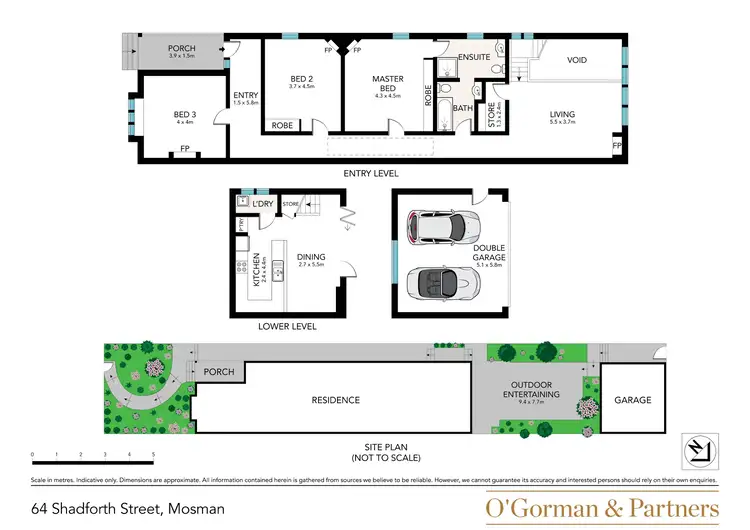 Floorplan of Homely semi-detached listing, 64 Shadforth Street, Mosman NSW 2088