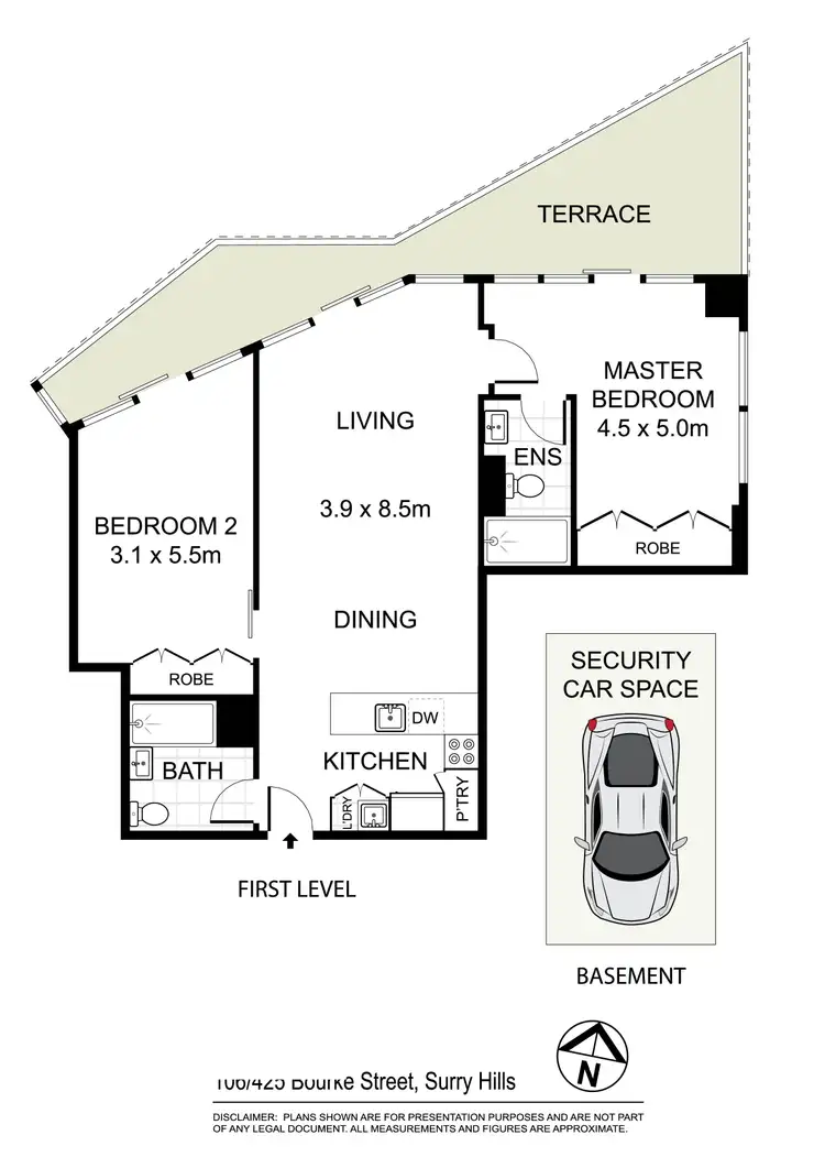 Floorplan of Homely apartment listing, 106/425-429 Bourke Street, Surry Hills NSW 2010