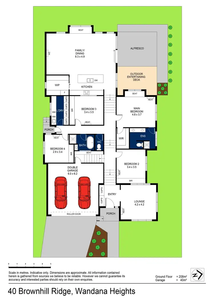 Floorplan of Homely house listing, 40 Brownhill Ridge, Wandana Heights VIC 3216