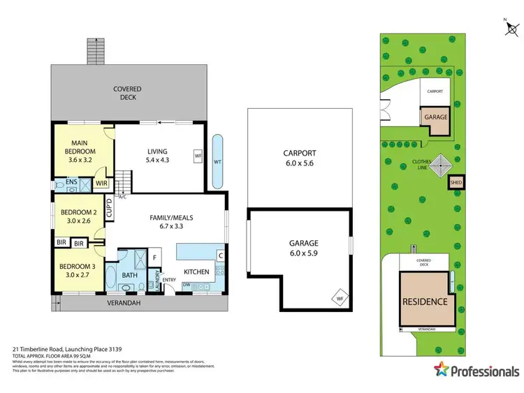 Floorplan of Homely house listing, 21 Timberline Road, Launching Place VIC 3139